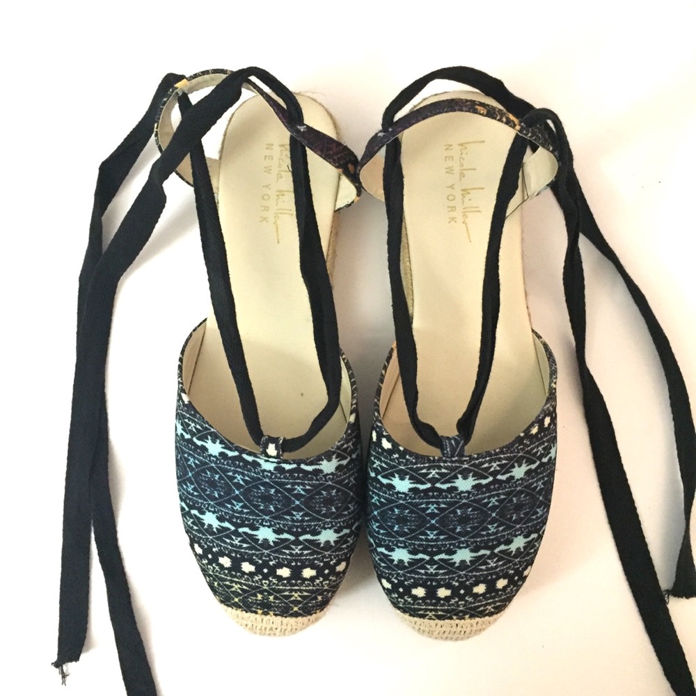 Nicole Miller Quean Lace up espadrille Sandals